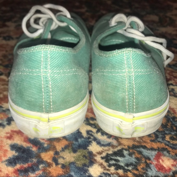 Turquoise Vans - Size 8.5 - Picture 3 of 4